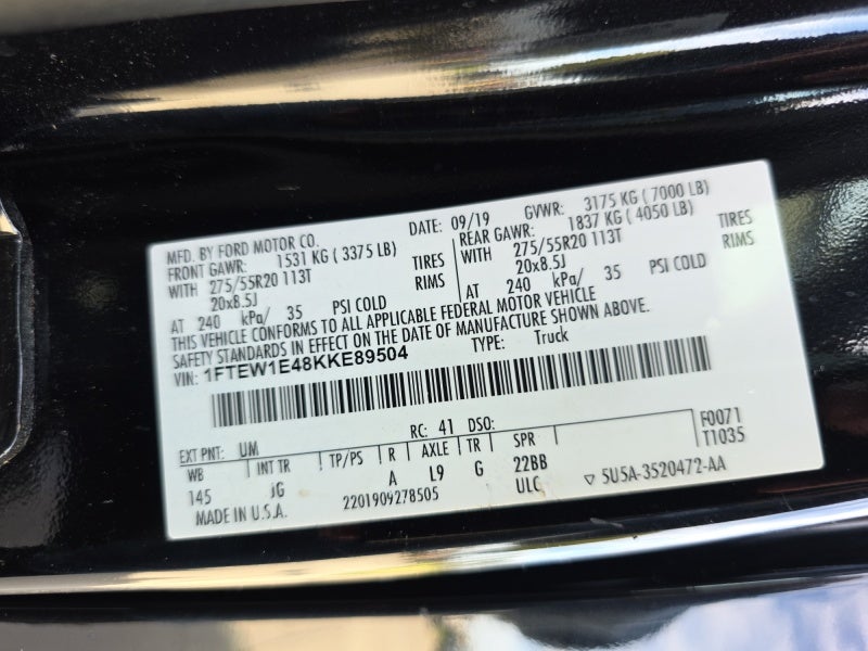 2019 Ford F-150 XL