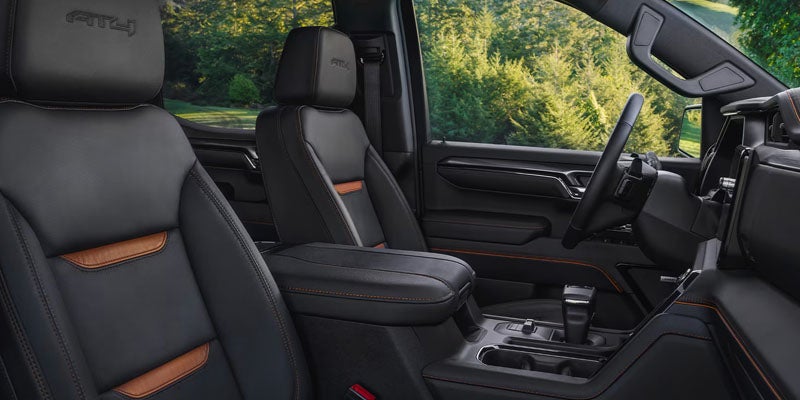 GMC Sierra 1500 premium leather seat interior