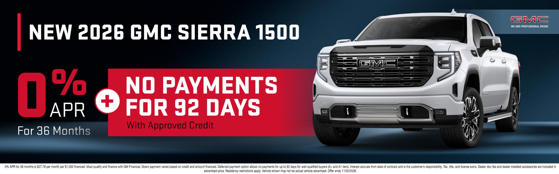 NEW 2026 GMC SIERRA 1500